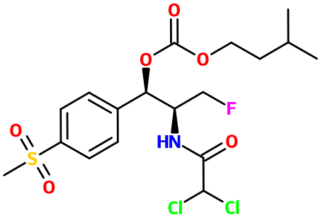 (image for) MC085011 Carbonic acid, (1R,2S)-2-[(2,2-dichloroacetyl)amino]-3-fluoro-1-[4-(methylsulfonyl)phenyl]propyl 3-methylbutylester